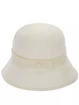 Jil Sander панама с подворотом, белый