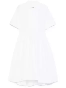 Jil Sander платье миди, белый