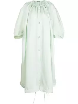 Jil Sander платье миди на кнопках, зеленый