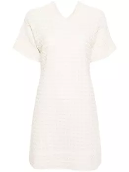 Jil Sander платье мини с круглым вырезом, нейтральный цвет