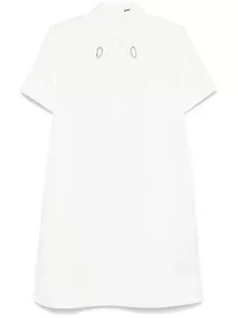 Jil Sander платье с металлическим декором, белый