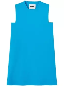 Jil Sander платье-трапеция без рукавов, синий