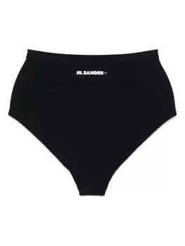 Jil Sander плавки бикини с логотипом, черный
