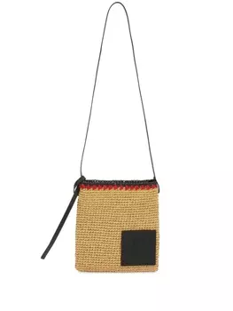 Jil Sander плетеная сумка через плечо, нейтральный цвет