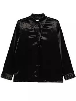 Jil Sander полосатая рубашка, черный