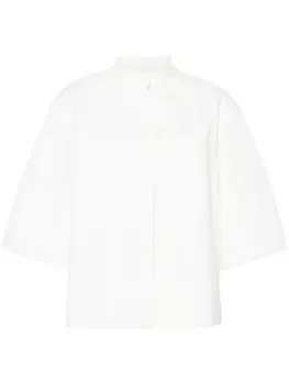 Jil Sander поплиновая рубашка оверсайз, нейтральный цвет