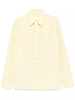 Jil Sander поплиновая рубашка, желтый