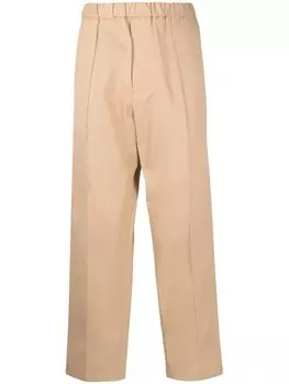 Jil Sander прямые брюки, коричневый