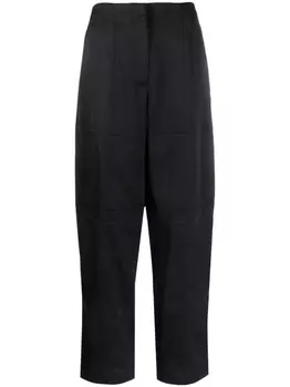 Jil Sander прямые брюки с заниженной талией, черный
