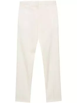 Jil Sander прямые брюки со складками, нейтральный цвет