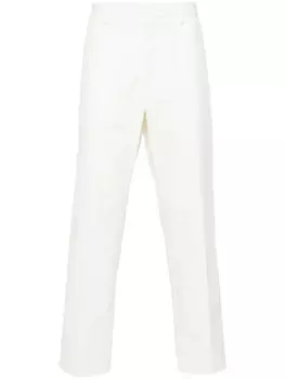 Jil Sander прямые брюки со складками, нейтральный