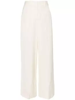 Jil Sander прямые брюки со складками, серый