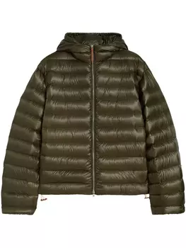 Jil Sander пуховик на молнии, зеленый