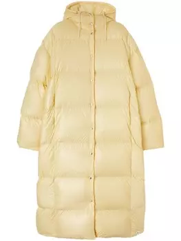 Jil Sander пуховик с капюшоном, серый