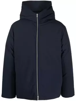 Jil Sander пуховик с капюшоном, синий