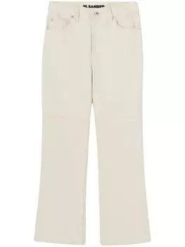 Jil Sander расклешенные брюки, белый