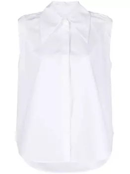 Jil Sander рубашка без рукавов, белый