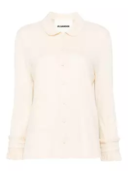 Jil Sander рубашка из смесовой шерсти, нейтральный