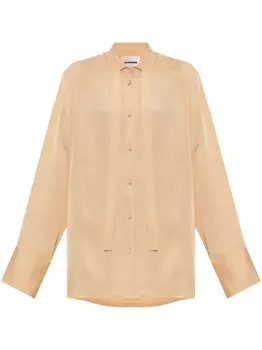 Jil Sander рубашка с длинными рукавами, нейтральный