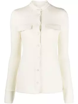 Jil Sander рубашка с длинными рукавами, серый