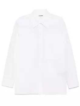 Jil Sander рубашка с классическим воротником, белый