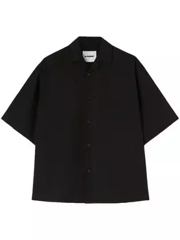 Jil Sander рубашка с короткими рукавами, черный