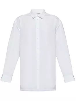 Jil Sander рубашка с логотипом JW, белый