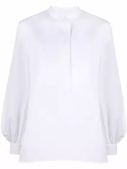 Jil Sander рубашка с манишкой, белый