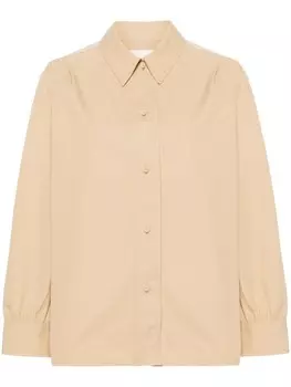 Jil Sander рубашка с отложным воротником, серый