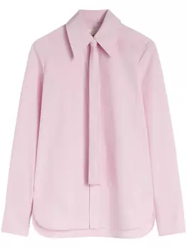 Jil Sander рубашка с завязками, розовый