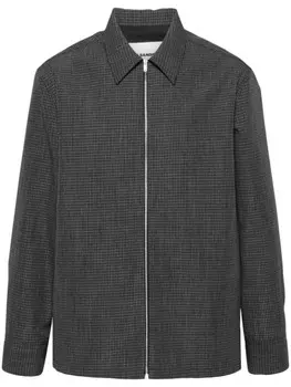 Jil Sander рубашка в клетку, серый