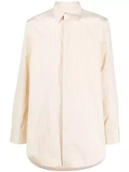 Jil Sander рубашка в тонкую полоску, желтый