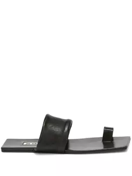 Jil Sander сандалии с квадратным носком, черный