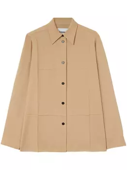 Jil Sander шерстяная рубашка, нейтральный