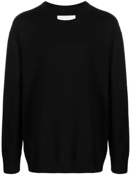 Jil Sander шерстяной джемпер, черный