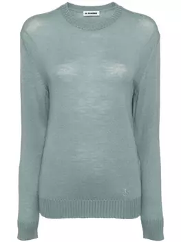 Jil Sander шерстяной джемпер с круглым вырезом