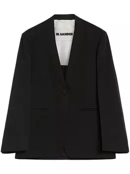 Jil Sander шерстяной пиджак, черный