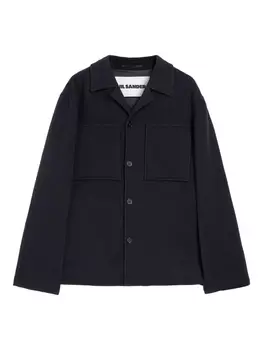 Jil Sander шерстяной пиджак, синий