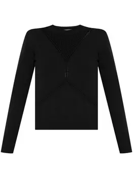 Jil Sander шерстяной свитер, черный