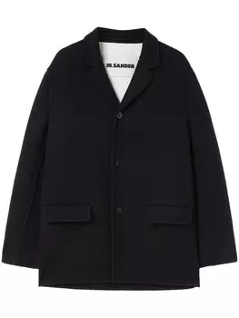Jil Sander шерстяной жакет, черный