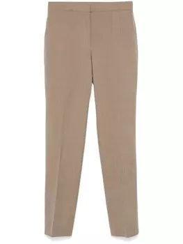 Jil Sander шерстяные брюки, коричневый