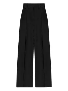 Jil Sander широкие брюки со складками, черный