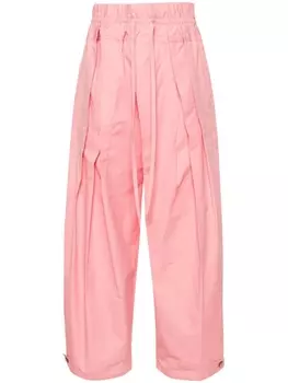 Jil Sander широкие брюки со складками, розовый