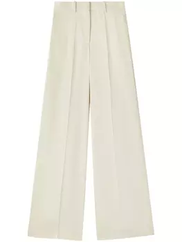 Jil Sander широкие брюки строгого кроя, нейтральный цвет