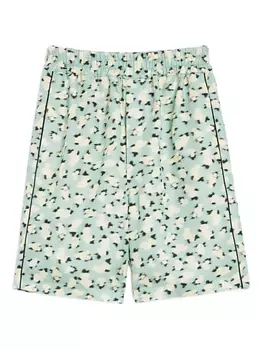 Jil Sander шорты с принтом, синий