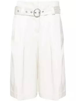 Jil Sander шорты с завышенной талией, нейтральный цвет