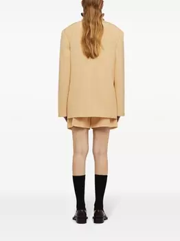 Jil Sander шорты со складками, нейтральный цвет