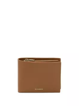Jil Sander складной кошелек, коричневый