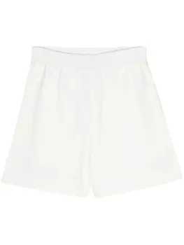 Jil Sander спортивные шорты с вышитым логотипом, белый