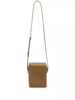 Jil Sander сумка через плечо Lid, коричневый